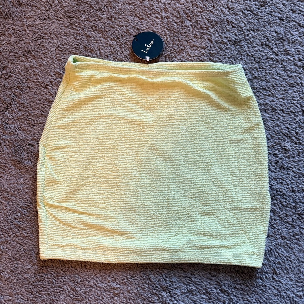 Lulu neon mini skirt